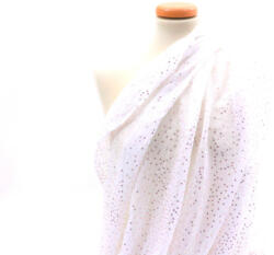 Butterfly Fashion Butterfly rózsaarany pöttyös fehér női sál (BU10-D01-WHT_12C)