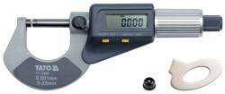 Yato kengyeles mikrométer digitális 0-25 mm / 0, 001 mm (YT-72305)