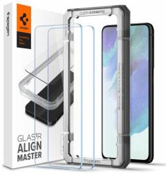 Spigen AlignMaster Tempered Samsung Galaxy S21 FE 5G Kijelzővédő fólia (2db) (AGL03088)