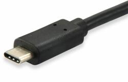 Equip Átalakító Kábel - 128344 (USB-C 3.2 Gen1 to USB-A, apa/apa, fekete, 2m) (128344) - mentornet