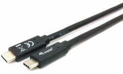 Equip Átalakító Kábel - 128347 (USB-C 3.2 Gen1 to USB-C, apa/apa, fekete, 2m) (128347) - mentornet