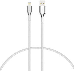 Cable Lightning to USB Cygnett Armoured 2.4A 12W 0, 1m (white)