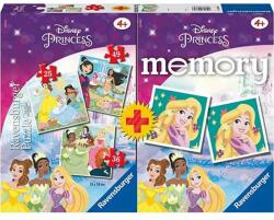 Ravensburger Puzzle + Joc Memory Printesele Disney, 25 36 49 Piese (RVSPC20864) Puzzle