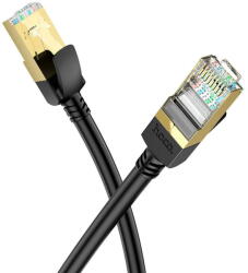 hoco. Cablu de Internet RJ45 la RJ45 1Gbps, 5m - Hoco Level (US02) - Black (KF239328) - pcone