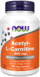 NOW acetyl l carnitine 500 mg 100 caps (MGRO50731)