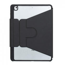 Forgatható Acrylic bluetooth billentyűzetes tablet fliptok, háttérvilágítással és trackpaddal, Apple iPad 10.2 2019, Pro 10.5 2017, Air 2019, Air 3, 10.2 2020, 2021, fekete