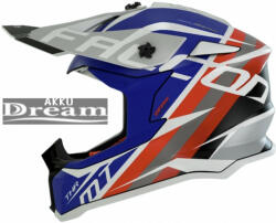 MT Helmets Bukósisak Falcon Thr A7 Kék / Piros / Fehér