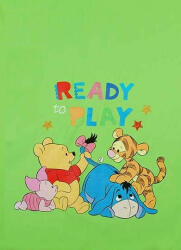  Pamut babatakaró Micimackó és barátai mintával 70x90cm - zöld