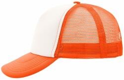 Daiber Șapcă 5 panele MB070 - Albă / neon oranj | uni (MB070-90545)