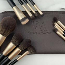 Victoria MakeUp Vegán sminkecset készlet 12 darabos kozmetikai táskával