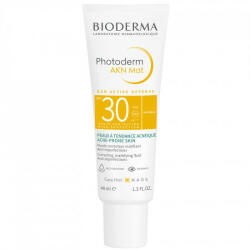 BIODERMA - Crema Protectie solara pentru ten mixt si acneic Photoderm AKN Mat SPF 30, Bioderma Crema 40 ml - vitaplus