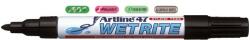 Artline Marker ARTLINE 47, pentru suprafete umede, corp metalic, varf rotund 1.5mm, negru (EK-47-BK)