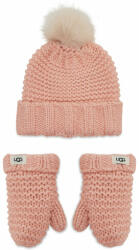 Ugg Set mănuși și căciulă Ugg K Infant Knit Set 20124 Roz