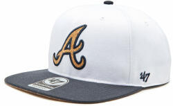 47 Brand Șapcă 47 Brand MLB Atlanta Braves Corkscrew '47 CAPTAIN B-CORKS01WBP-WH Alb