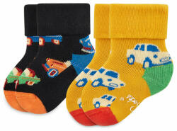 Happy Socks Set de 2 perechi de șosete lungi pentru copii Happy Socks KCAR45-9300 Colorat