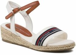 Tommy Hilfiger Espadrile Tommy Hilfiger Rope Wedge T3A7-32777-0048X100 M White/Tobacco X100