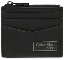 Calvin Klein Jeans Etui pentru carduri Calvin Klein Jeans Logo Plaqueid Cardholder W/Zip K50K510130 BDS