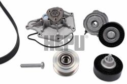 HEPU Pompa apa + Set curea transmisie cu caneluri HEPU PK05820 (PK05820) - automobilus