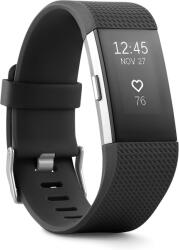 Edman karkötő szíj, Fitbit Charge HR 2 fitnesz karkötőhöz, L méret, fekete (B01K9S24EM)