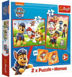 Trefl 2in1 puzzle és memóriajáték: Mancs őrjárat (93337)