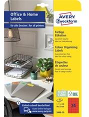 AVERY 3448-10 70x37mm 240db-os piros univerzális etikett (3448-10) - bestbyte