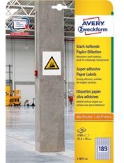 AVERY L7871-20 25, 4x10mm szuper tapadású 3780db-os etikett (L7871-20) - bestbyte