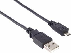 PremiumCord USB-A 2.0 to micro USB-B - 2m, fekete (ku2m2f)