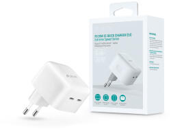 DEVIA Extreme Speed Series 35W GaN PD+QC hálózati gyorstöltő adapter 2xType-C - fehér
