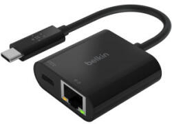 Belkin Placa de retea Belkin Gigabit USB Tip C cu Power Delivery 60W (INC001btBK)