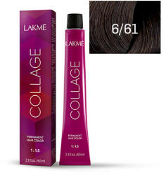 LAKMÉ COSMETICS Vopsea de par permanenta 6/60 blond inchis castaniu Collage 60ml (8429421266017)