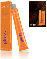 LAKMÉ COSMETICS Vopsea de par demipermanenta 5/60 saten castaniu Gloss 60ml (8429421356015)