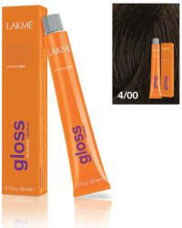 LAKMÉ COSMETICS Vopsea de par demipermanenta 4/00 castaniu natural Gloss 60ml (8429421340014)