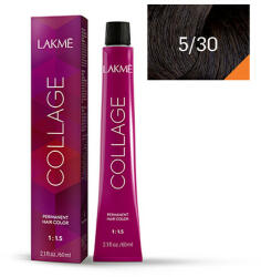LAKMÉ COSMETICS Vopsea de par permanenta 5/30 saten deschis auriu Collage 60ml (8429421253017)