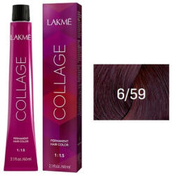 LAKMÉ COSMETICS Vopsea de par permanenta 6/59 blond inchis mahon rosu Collage 60ml (8429421265911)