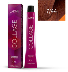 LAKMÉ COSMETICS Vopsea de par permanenta 7/44 blond mediu cupru Collage 60ml (8429421274418)