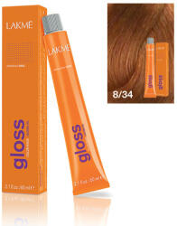 LAKMÉ COSMETICS Vopsea de par demipermanenta 8/34 blond deschis auriu cupru Gloss 60ml (8429421383417)