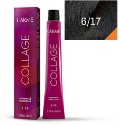 LAKMÉ COSMETICS Vopsea de par permanenta 6/17 blond inchis cenusiu rece Collage 60ml (8429421261715)