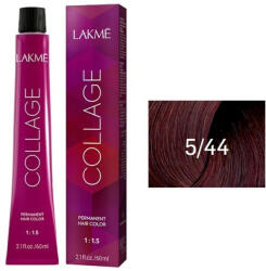 LAKMÉ COSMETICS Vopsea de par permanenta 5/44 saten deschis cupru Collage 60ml (8429421254410)