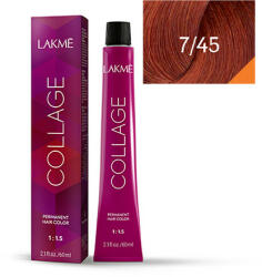 LAKMÉ COSMETICS Vopsea de par permanenta 7/45 blond mediu cupru mahon Collage 60ml (8429421274517)