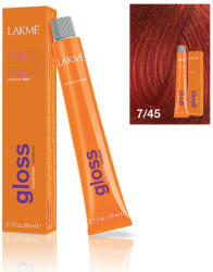 LAKMÉ COSMETICS Vopsea de par demipermanenta 7/45 blond cupru mahon Gloss 60ml (8429421374514)