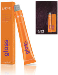 LAKMÉ COSMETICS Vopsea de par demipermanenta 5/52 saten mahon violet Gloss 60ml (8429421355216)
