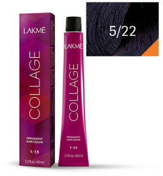 LAKMÉ COSMETICS Vopsea de par permanenta 5/22 saten deschis violet Collage 60ml (8429421252218)