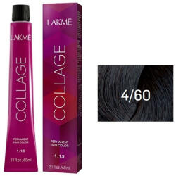 LAKMÉ COSMETICS Vopsea de par permanenta 4/60 saten mediu castaniu Collage 60ml (8429421246019)