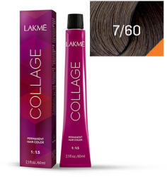 LAKMÉ COSMETICS Vopsea de par permanenta 7/61 blond mediu castaniu cenusiu Collage 60ml (8429421276115)