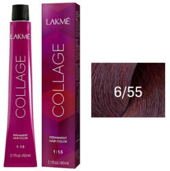 LAKMÉ COSMETICS Vopsea de par permanenta 6/55 blond inchis mahon Collage 60ml (8429421265515)