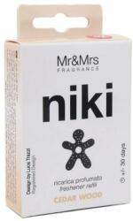 Mr&Mrs Fragrance Niki Cedar Wood - parfum pentru masina rezervă
