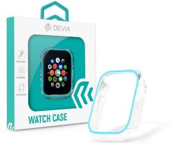 DEVIA Apple Watch szilikon védőtok - Devia Luminous Series Shockproof Case For iWatch - 44 mm - sky blue (ST365362) (ST365362)