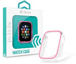 DEVIA Apple Watch szilikon védőtok - Devia Luminous Series Shockproof Case For iWatch - 44 mm - peach (ST365348) (ST365348)
