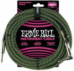 Ernie Ball P06082-EB Negru-Verde 5, 5 m Drept - Oblic (P06082)