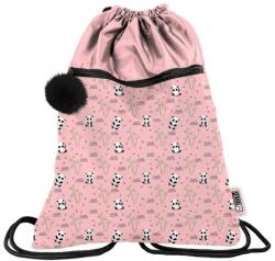 PASO Panda zsinóros hátizsák, tornazsák - Pink (PP22AN-713)